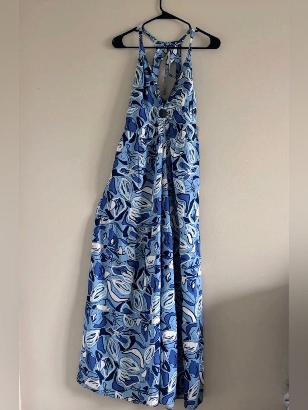 Sincerly Jules Blue & White Floral Wide Leg Jumpsuit